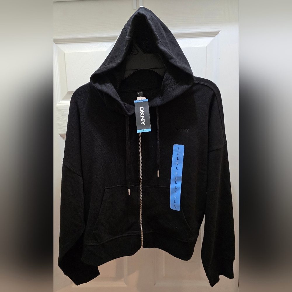 DKNY Hoodie in Black, Tan, Or Blue, 2 Sizes Available.  Price Is For 1 Hoodie - Picture 2 of 11